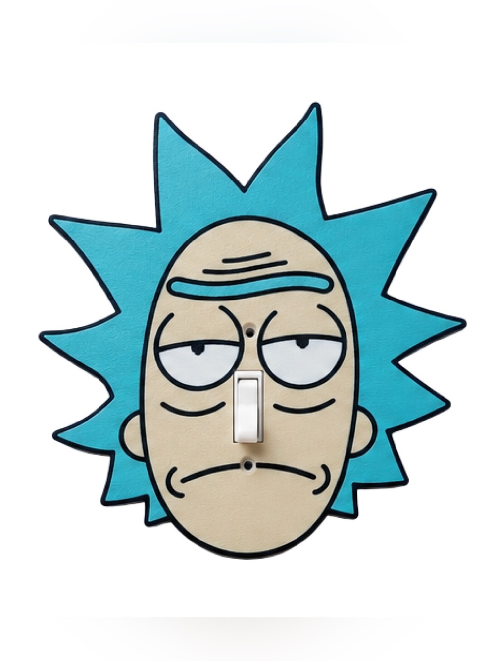 2/$25 3D Printed Rick Sanchez Light Switch Cover Cartoon Wall Plate Decor